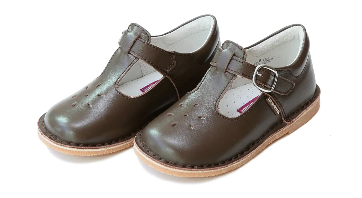 Preorder: Joy Classic Leather T-Strap Mary Jane Shoe