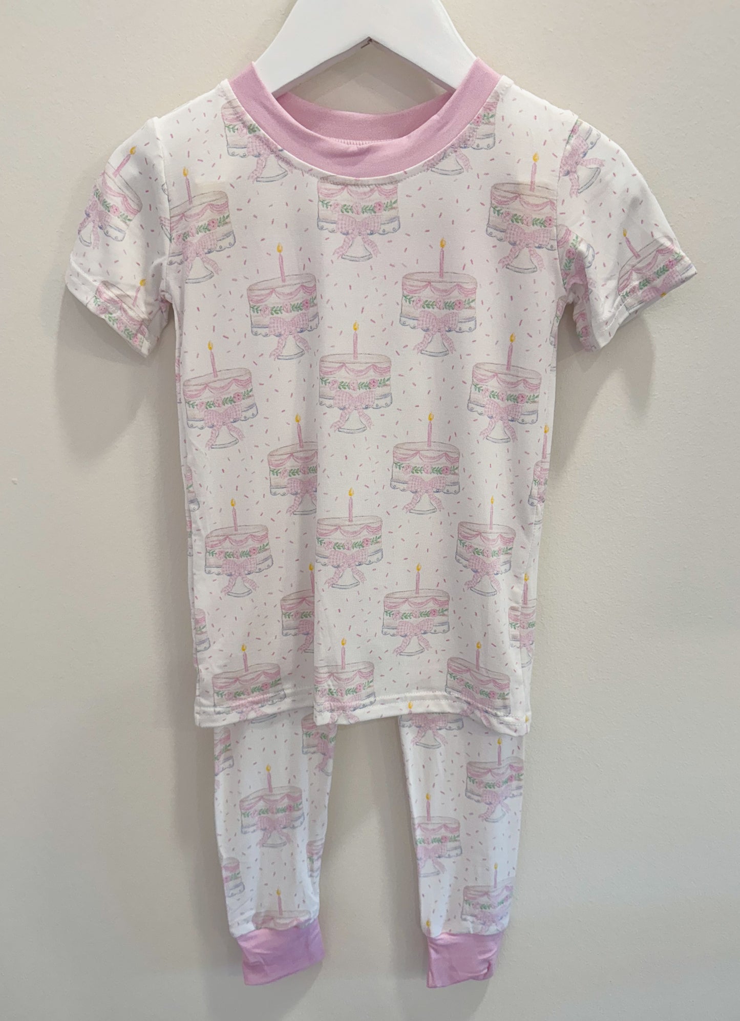 RTS: Birthday Girl Bamboo Short Sleeve Pants Set