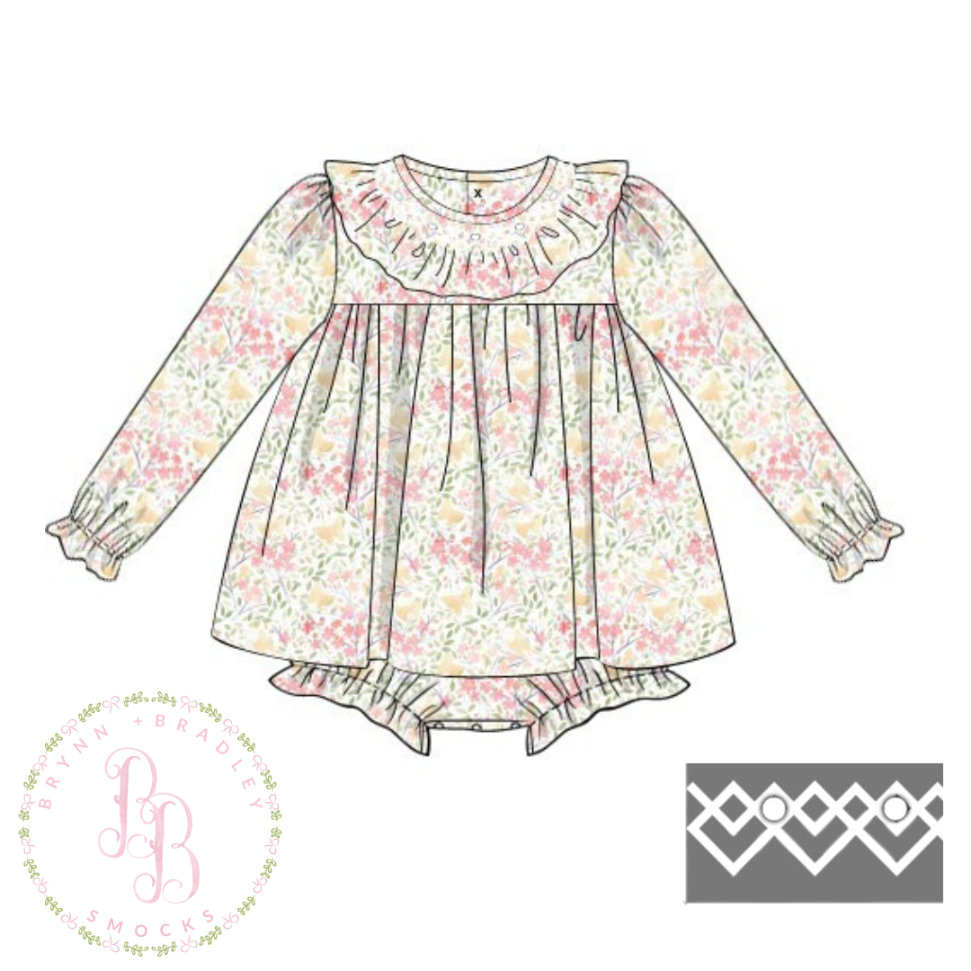 RTS: Petals + Pearls Girl Skirted Bubble