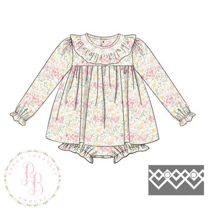 RTS: Petals + Pearls Girl Skirted Bubble