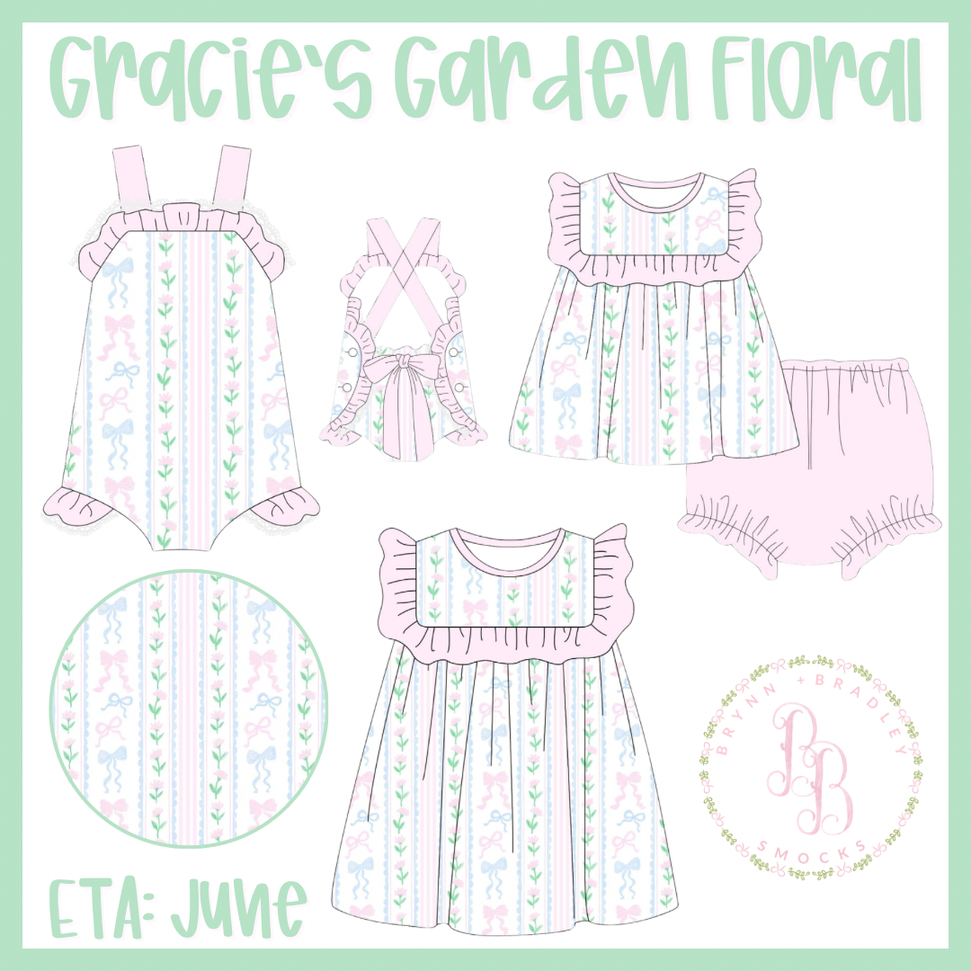 RTS: Gracie’s Garden Floral Sunsuit