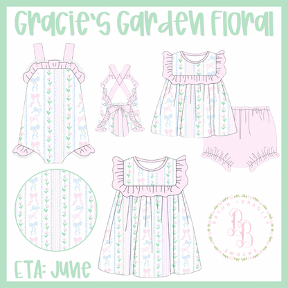 RTS: Gracie’s Garden Floral Sunsuit