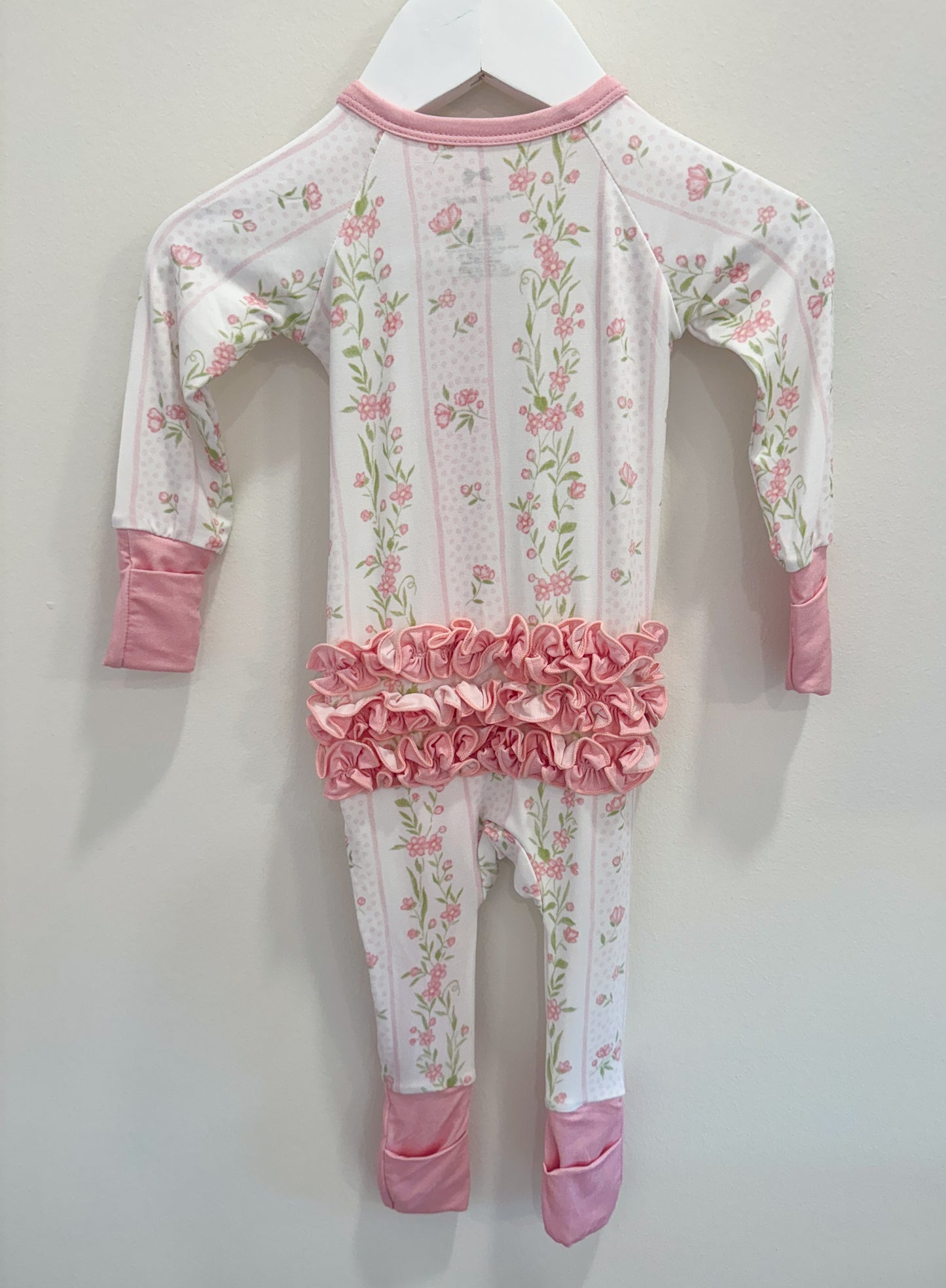 RTS: Emersyn’s Floral Bamboo Ruffle Zippy