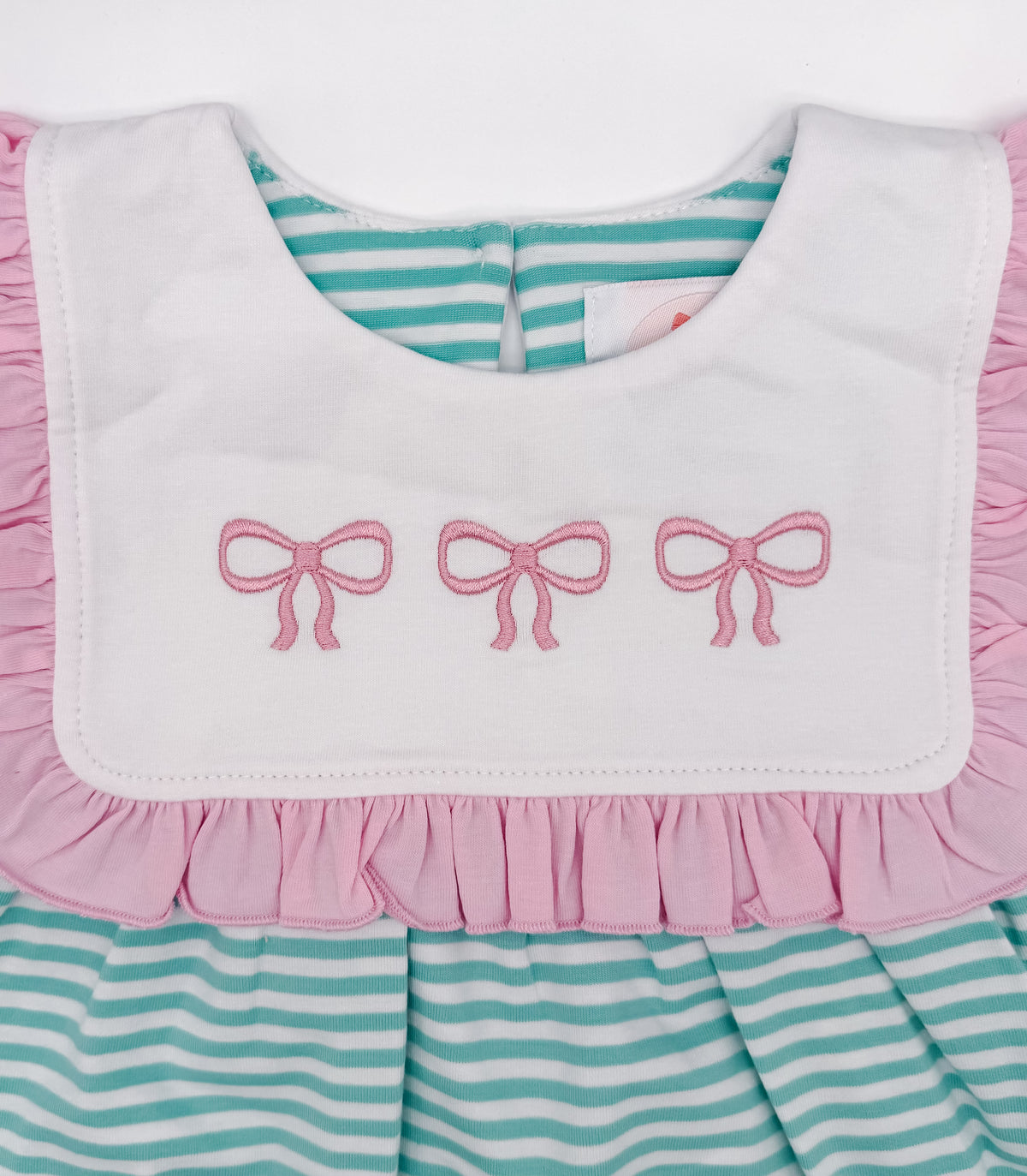 RTS: Striped Bow Trio Girl Pants Set