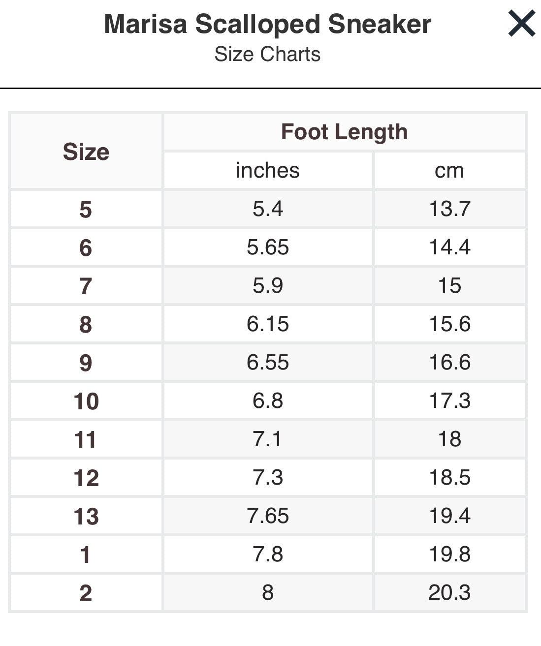 Preorder: Marisa Scalloped Sneaker