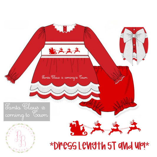 PO30: Sleighin’ It Girl Diaper Set + Dress- ETA: October