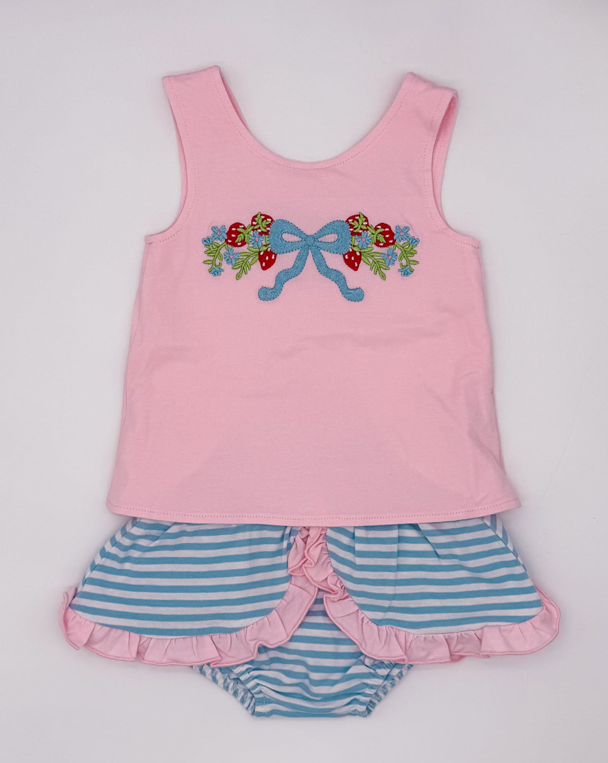 RTS: Berry Sweet Bows Girl Diaper Set