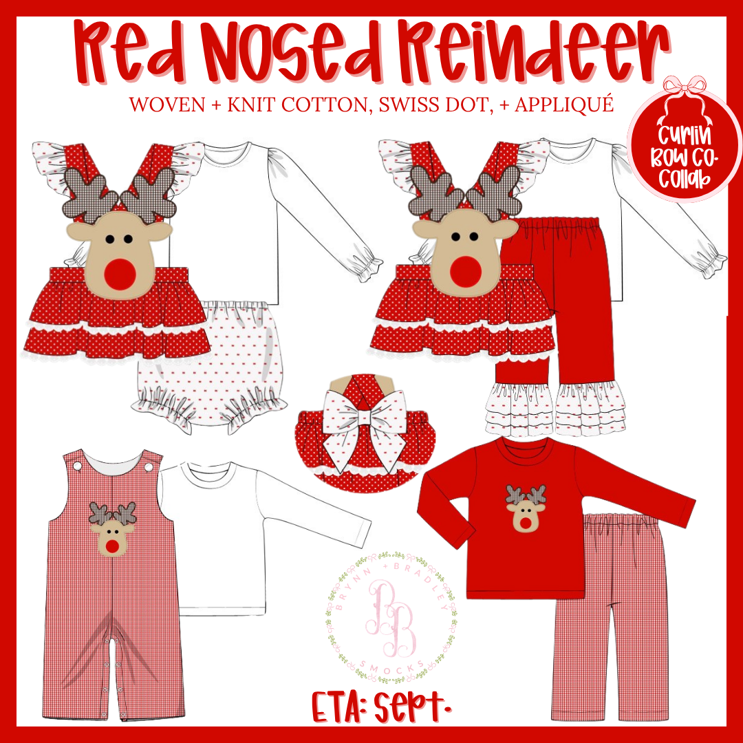 PO29: Red Nosed Reindeer Boy Longall Set