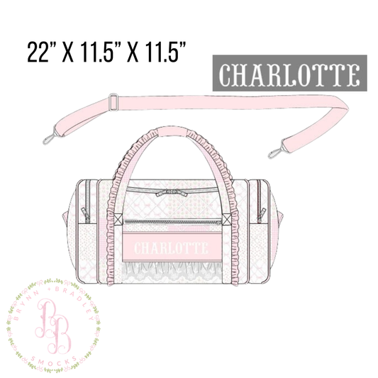 PO30: Parker’s Patchwork Smocked Duffel Bag- ETA: October