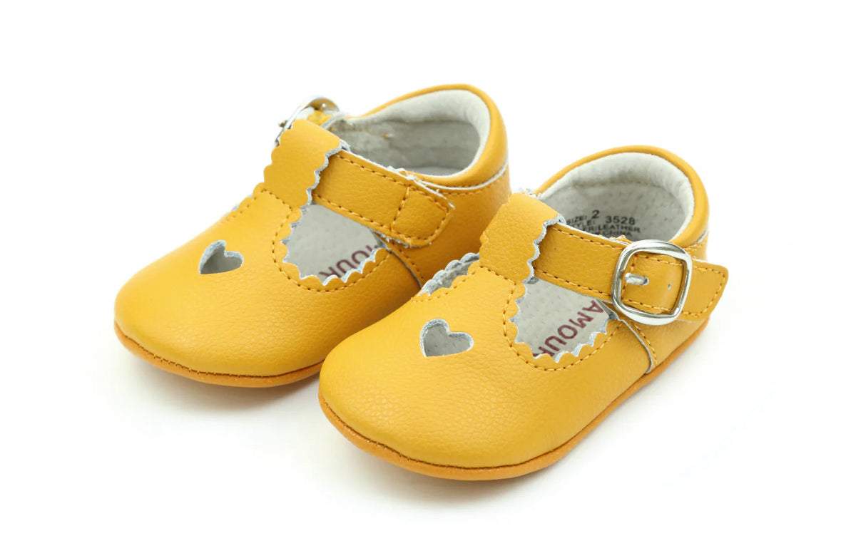 Preorder: Rosalie Heart Infant Crib Mary Jane Shoe