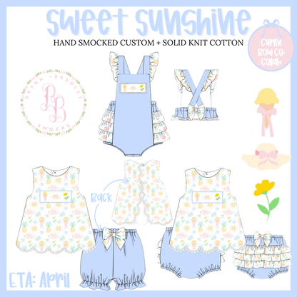 RTS: Sweet Sunshine Girl Sunsuit