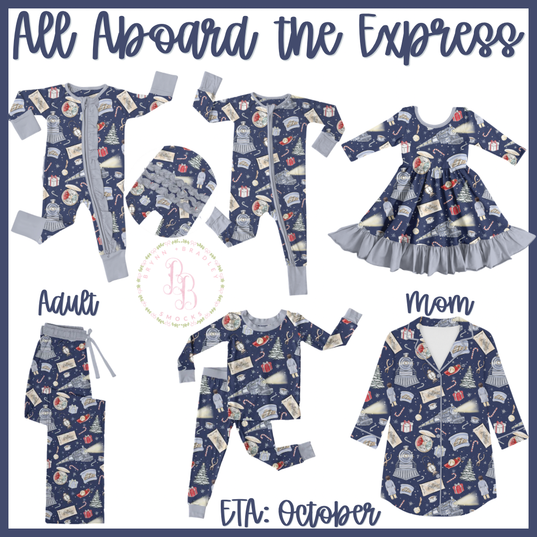 WS Preorder: Christmas Bamboo: All Aboard the Express Collection- ETA: October