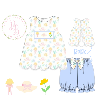 RTS: Sweet Sunshine Girl Bloomer Shorts Set