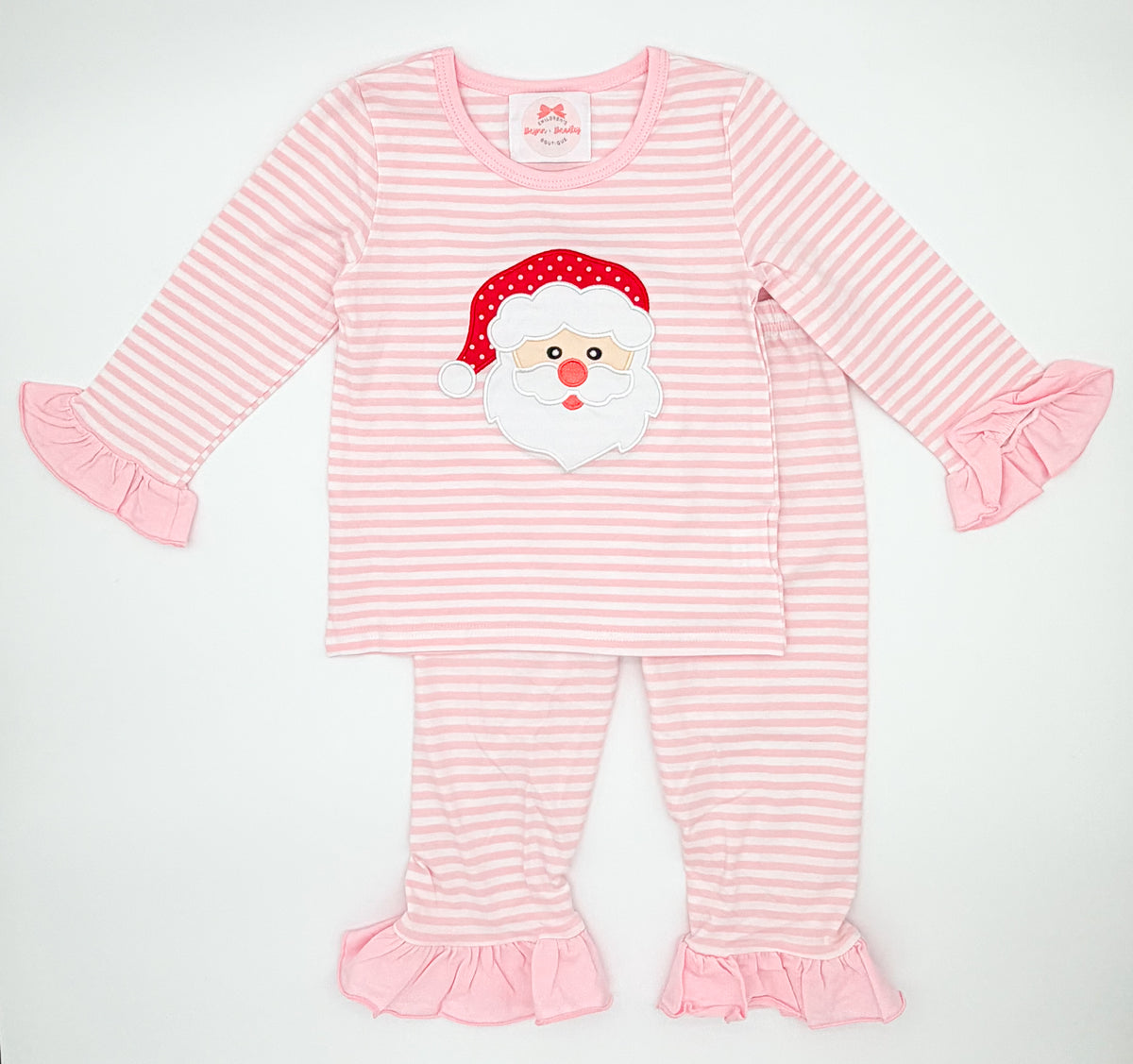 RTS: Classic Santa PJs Girl Pants Set