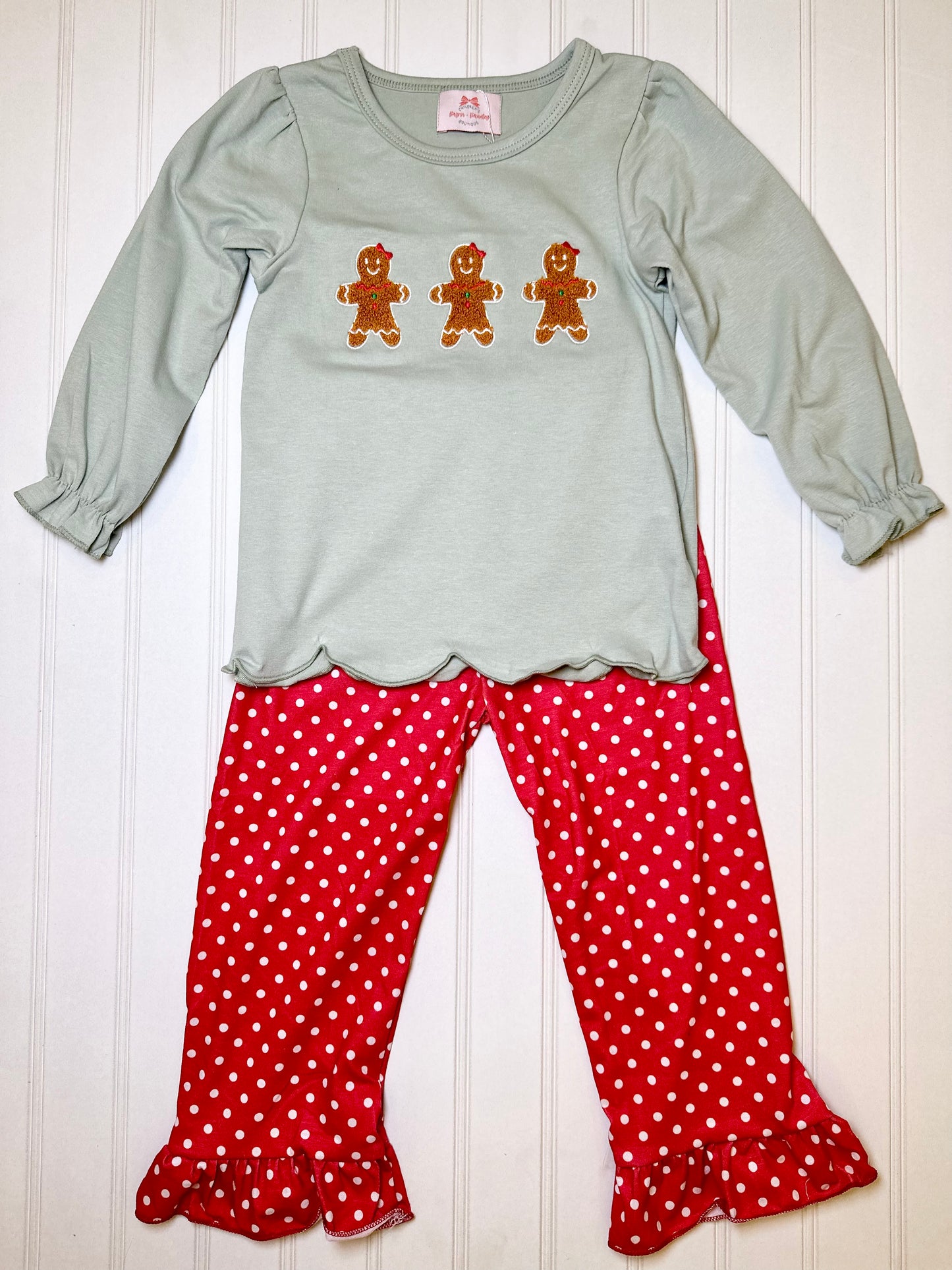 Girl’s Gingerbread Trio Pants Set