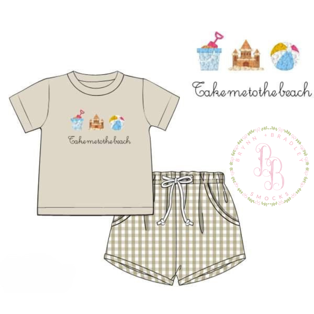 RTS: Take Me to the Beach Boy Shorts Set
