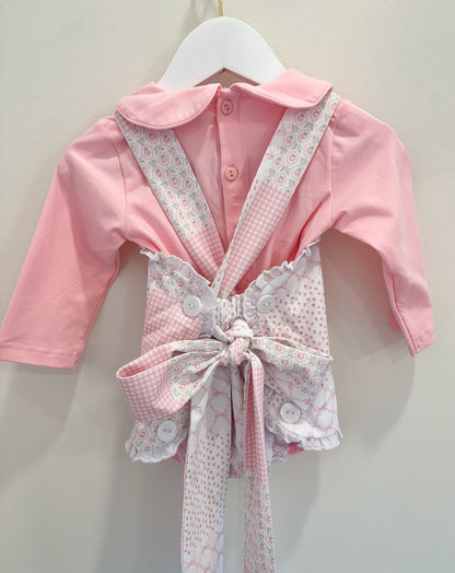 RTS: Parker’s Patchwork Girl Sunsuit Set