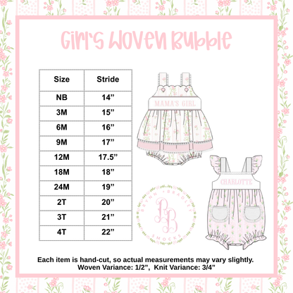 RTS: Plaid Smocked Turkeys Girl Skirted Bubble