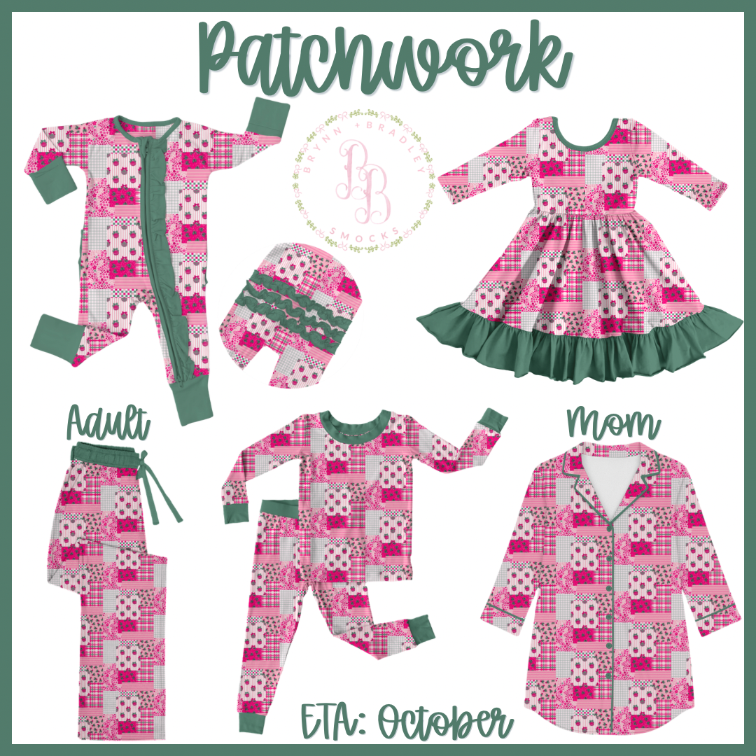 WS Preorder: Christmas Bamboo: Patchwork Collection- ETA: October