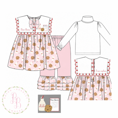 PO30: Dear Santa Girl Pants Set- ETA: October