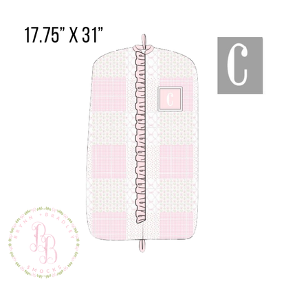 PO30: Parker’s Patchwork Smocked Garment Bag- ETA: October