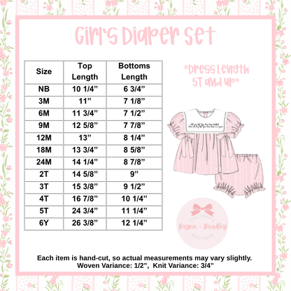 RTS: Goodness of God Girl Diaper Set