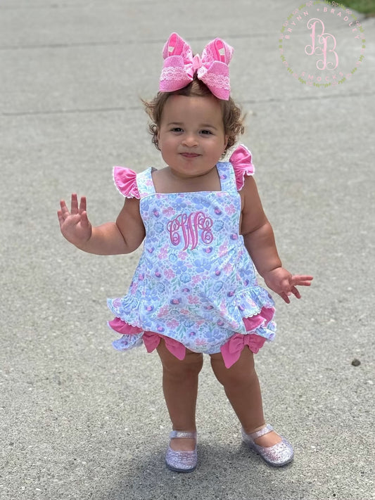 RTS: Poppy’s Pink Floral Girl Bubble