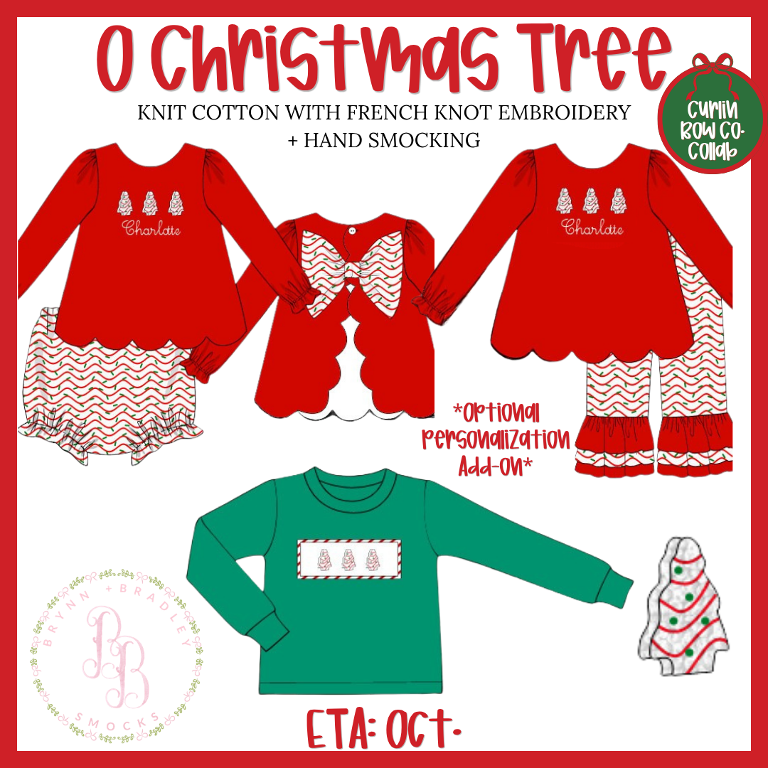 PO30: O Christmas Tree Boy Shirt Only- ETA: October