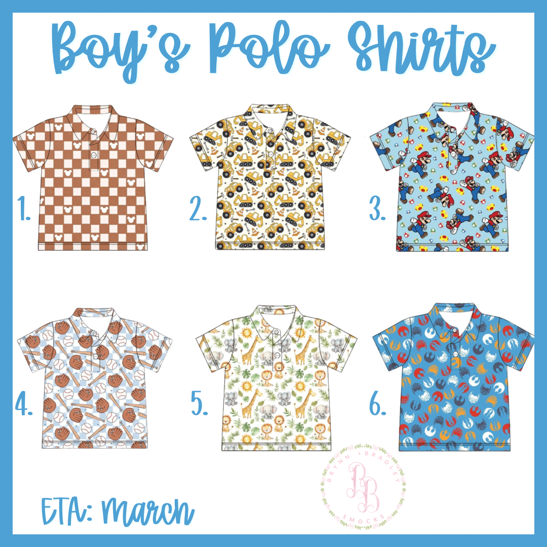 Preorder: Boy’s Polo Shirts Collection - ETA: March