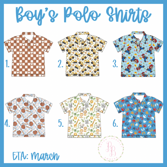 Preorder: Boy’s Polo Shirts Collection - ETA: March