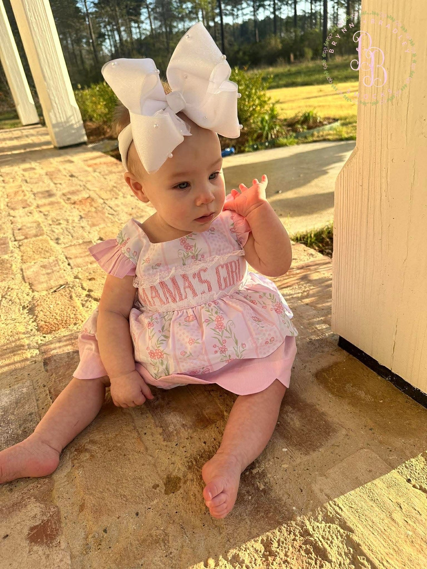 RTS: Emersyn’s Floral “Mama’s Girl” Girl Skirted Bubble