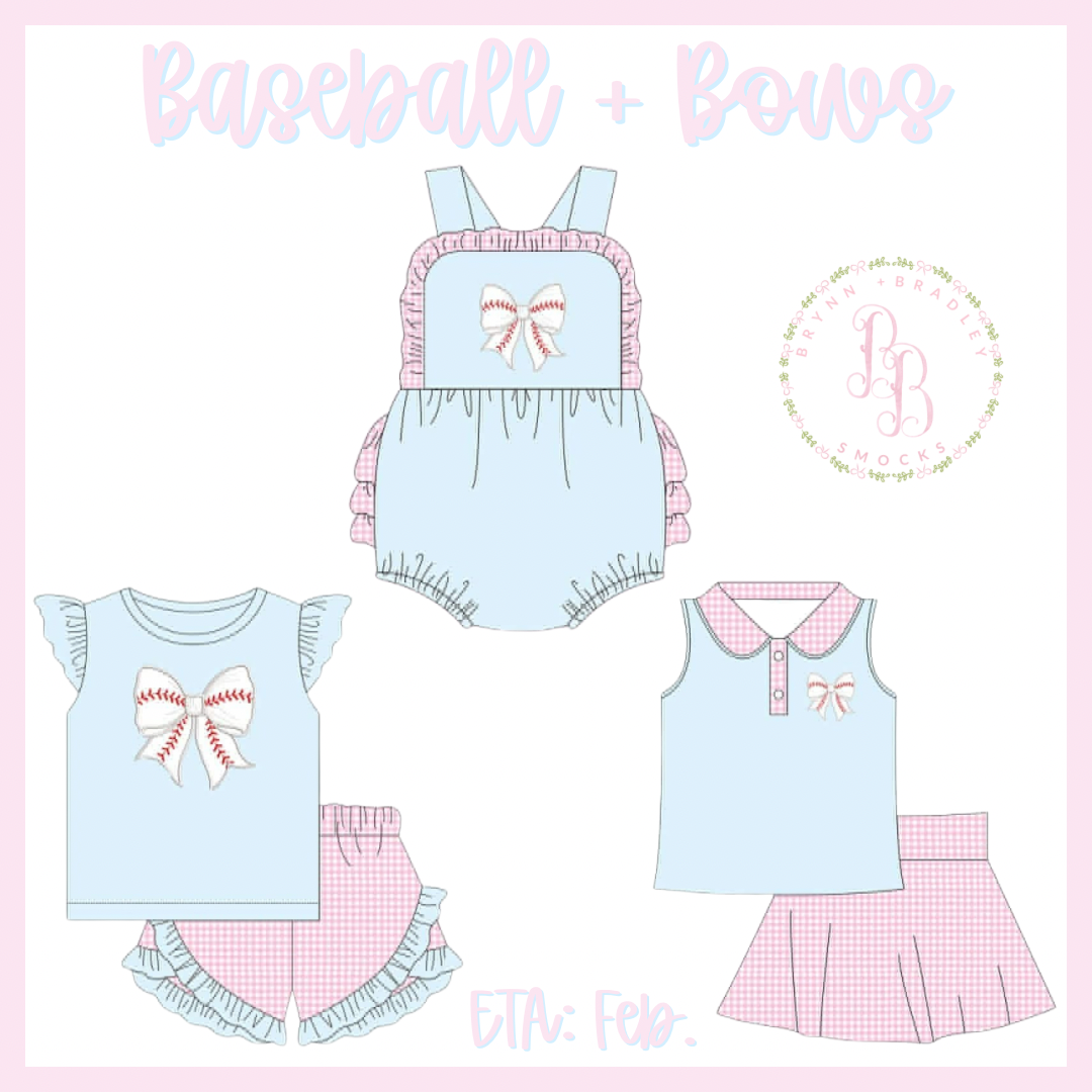 Preorder: Baseball + Bows Collection - ETA: February