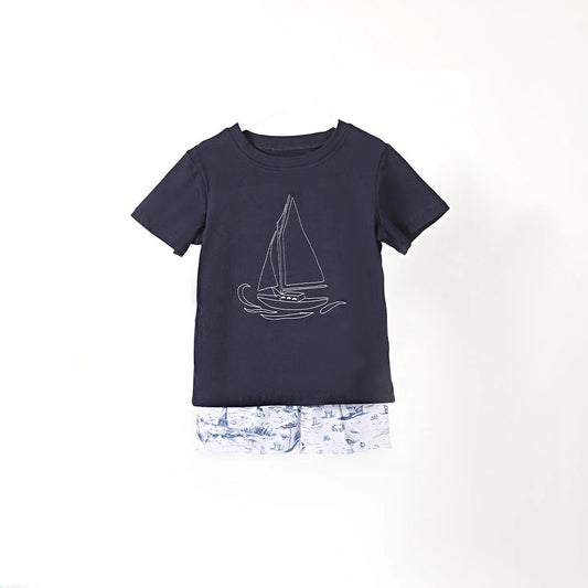 Nautical Boy’s Shorts Set