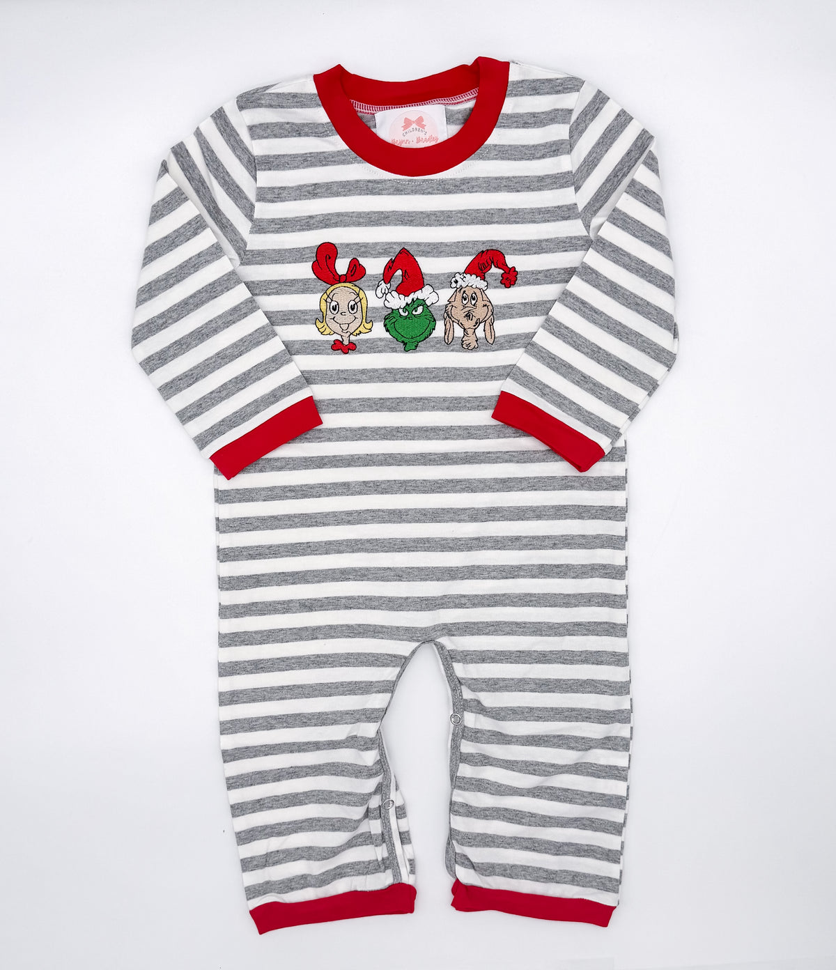RTS: Whoville Holiday Trio Boy Romper