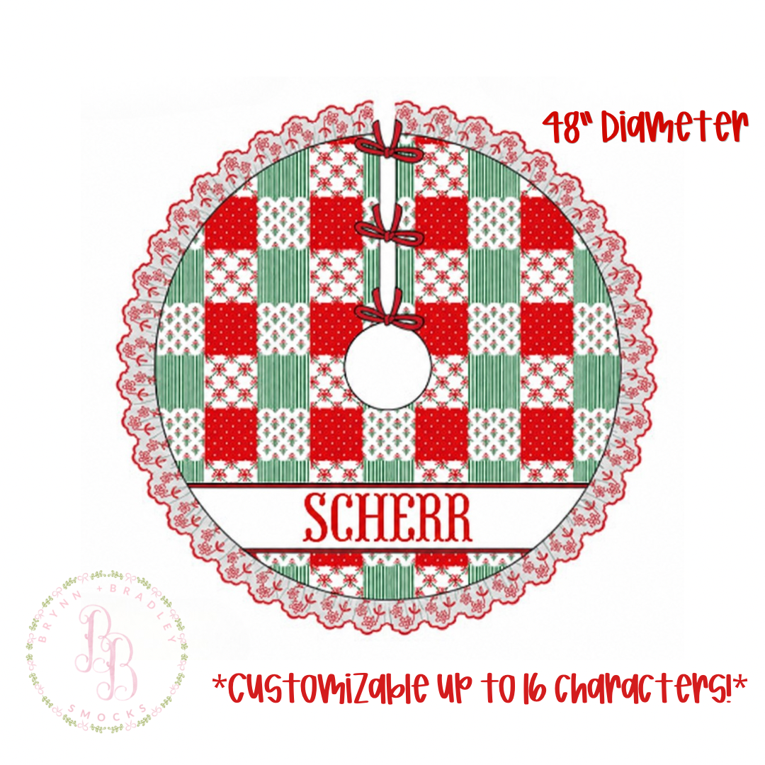 PO30: Patchwork Decor: Tree Skirt- ETA: October