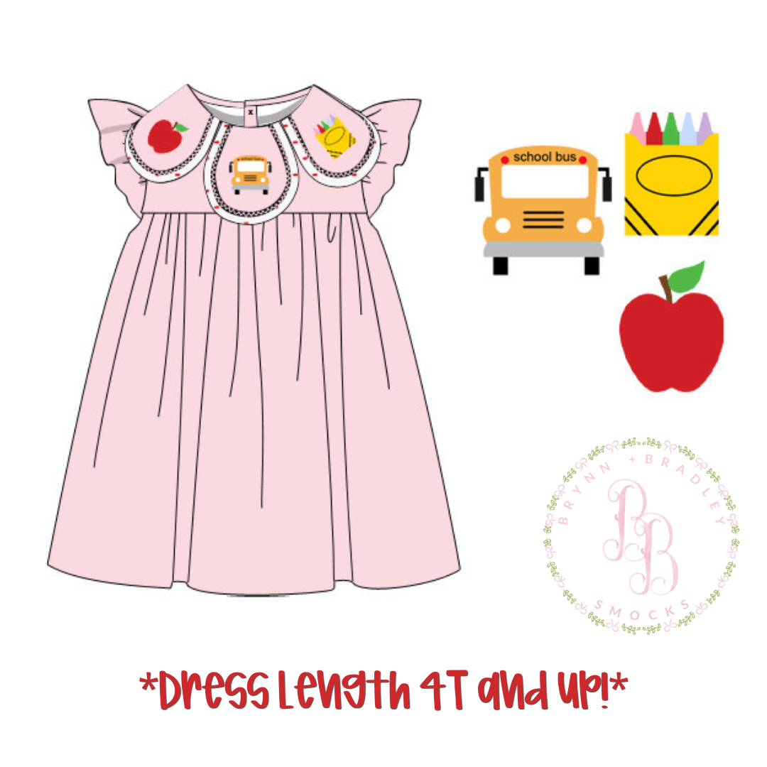 RTS: Swiss Dot ABCs Girl Diaper Set + Dress