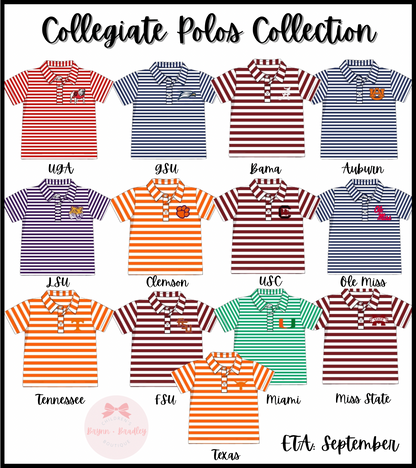 Boy’s Bulldog Striped Polo Shirt