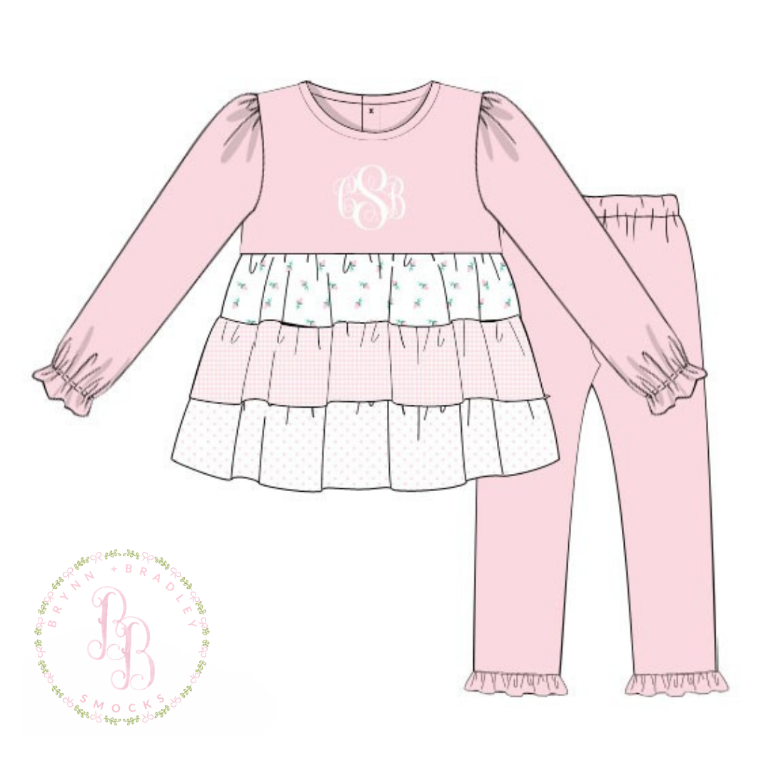 PO31: Pretty in Pink Girl Pants Set- ETA: December