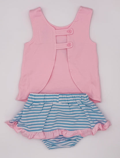RTS: Berry Sweet Bows Girl Diaper Set