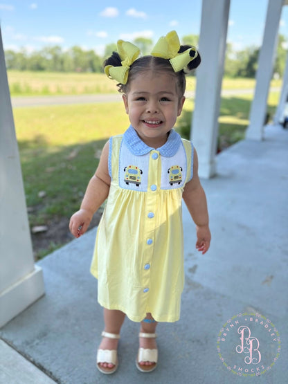 RTS: Wheels on the Bus Girl Diaper Set + Dress