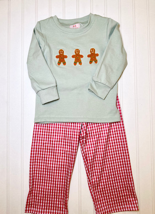 Boy’s Gingerbread Trio Pants Set