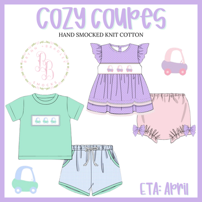 RTS: Cozy Coupes Girl Diaper Set