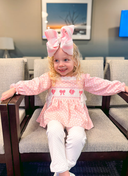 RTS: Bonnets + Bows Girl Leggings Set