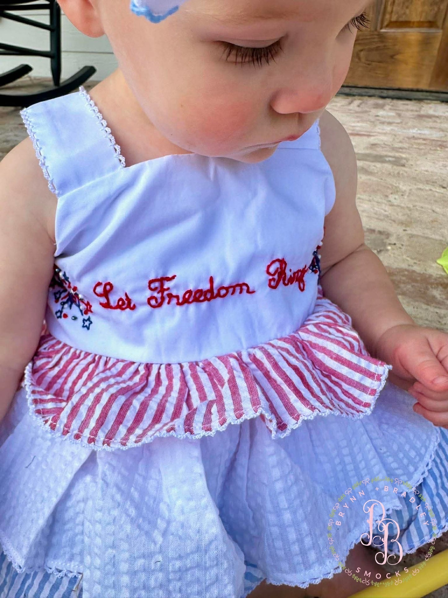 RTS: Let Freedom Ring Girl Diaper Set