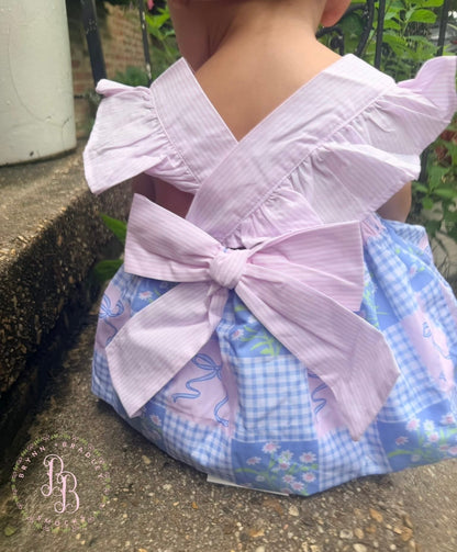 RTS: Summer Patchwork Girl Diaper Set
