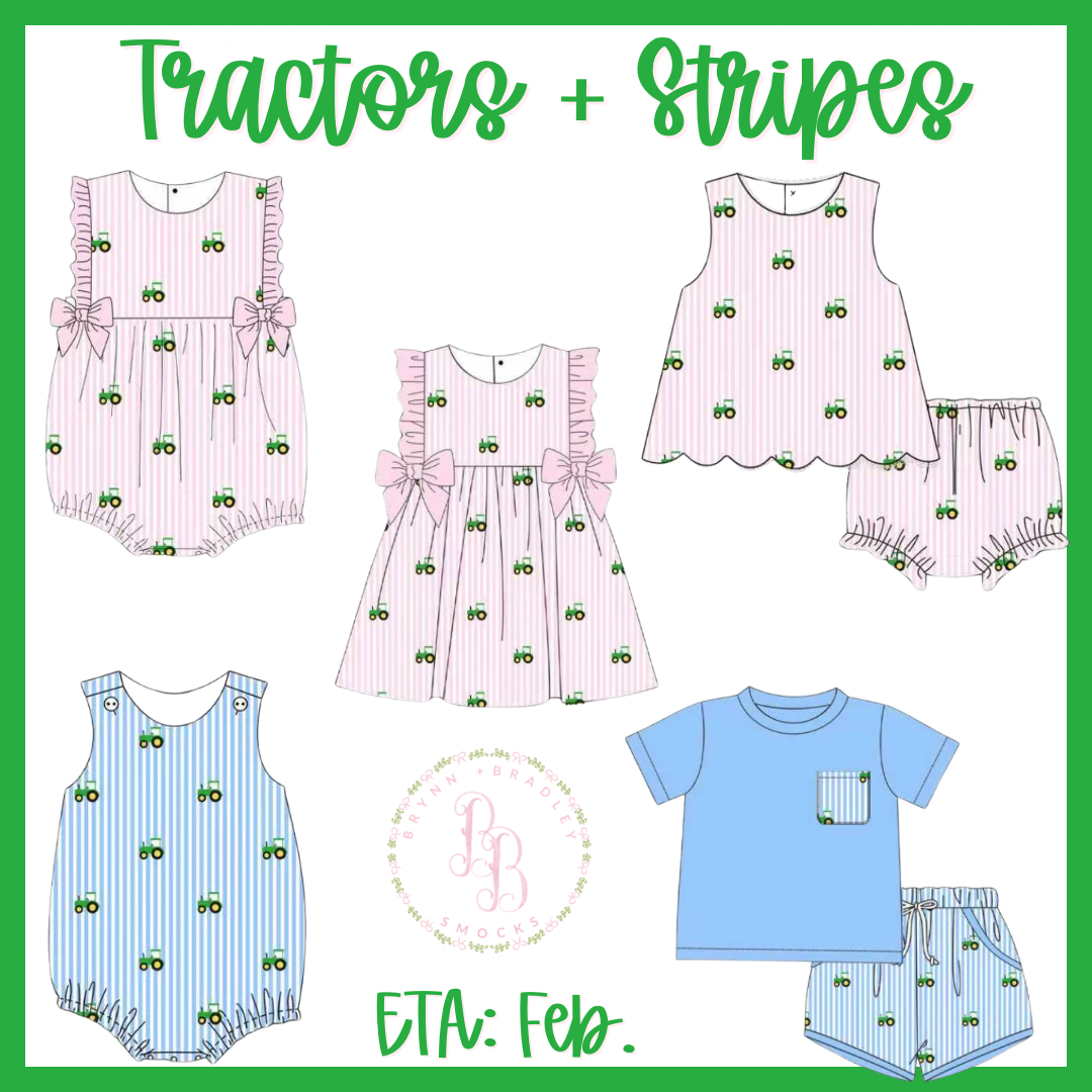 Preorder: Tractors + Stripes Collection - ETA: February