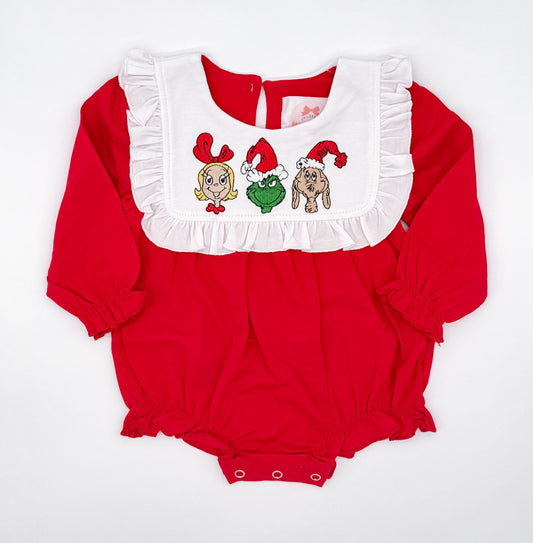 RTS: Whoville Holiday Trio Girl Bubble