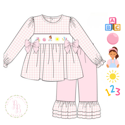 PO31: Hi Friends Girl Pants Set- ETA: December