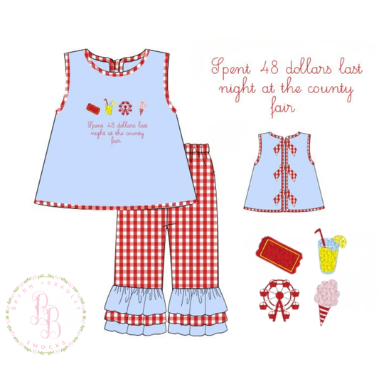 PO28: Fun at the Fair Girl Pants Set