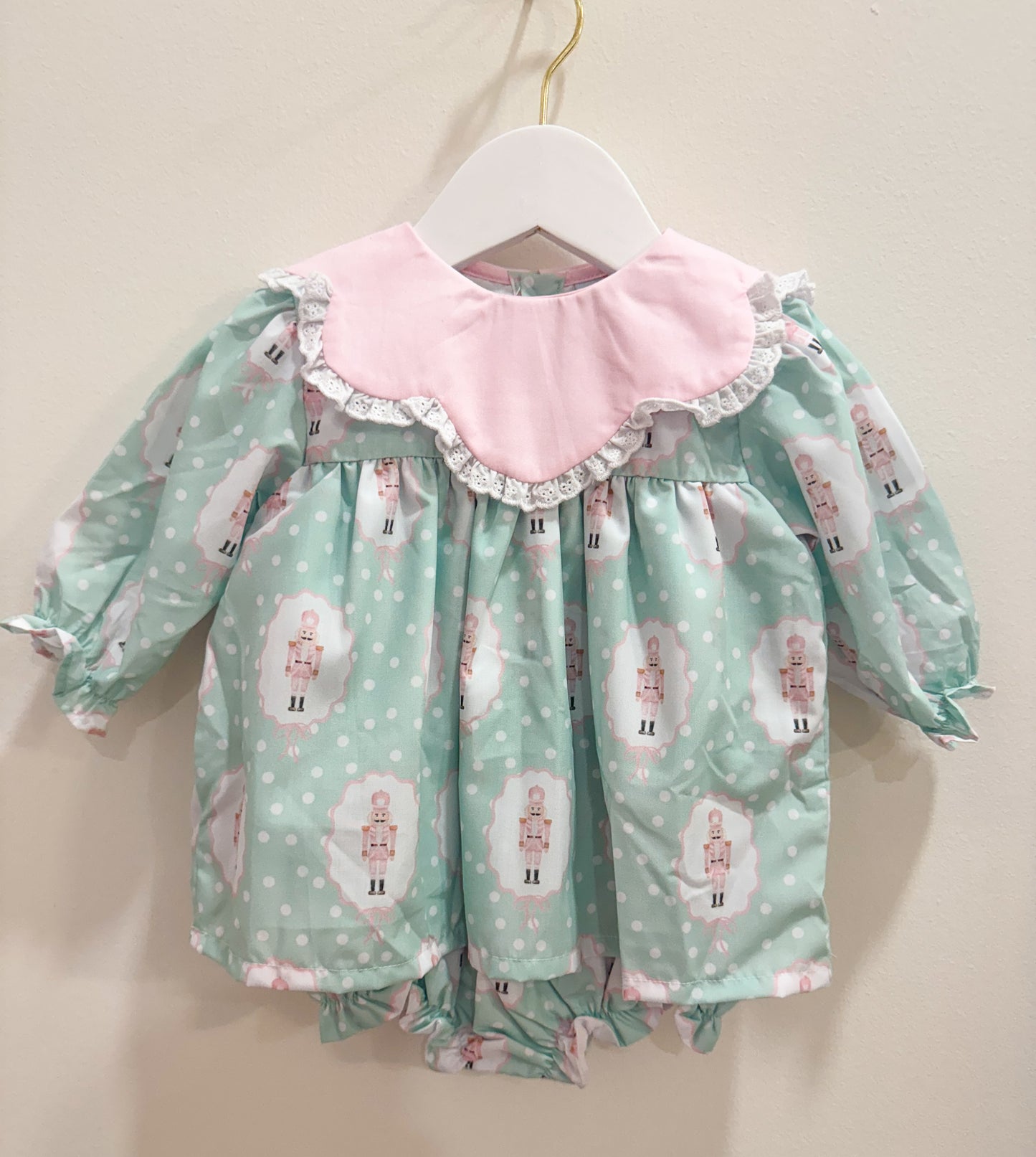 RTS: Girl’s Bitty Dot Nutcrackers Skirted Bubble